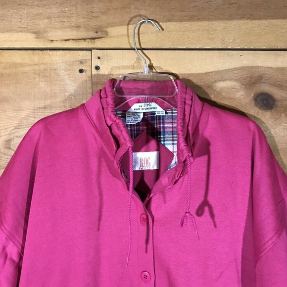 Vintage B.O.G Sport Button Up Jacket Coat Womens Size One Fits All Poly Blend - Picture 2 of 12